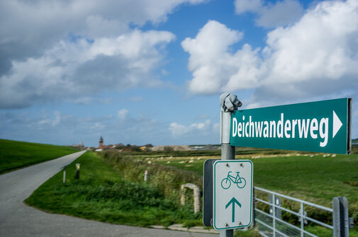 Deichwanderweg Dagebuell Freie Sicht Ferienwohung Nordsee Energie